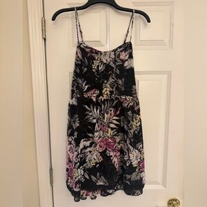 Princess Vera Wang Black Floral Dress